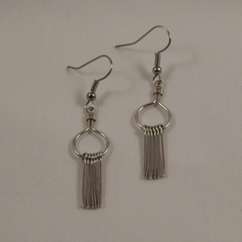 Silver earrings